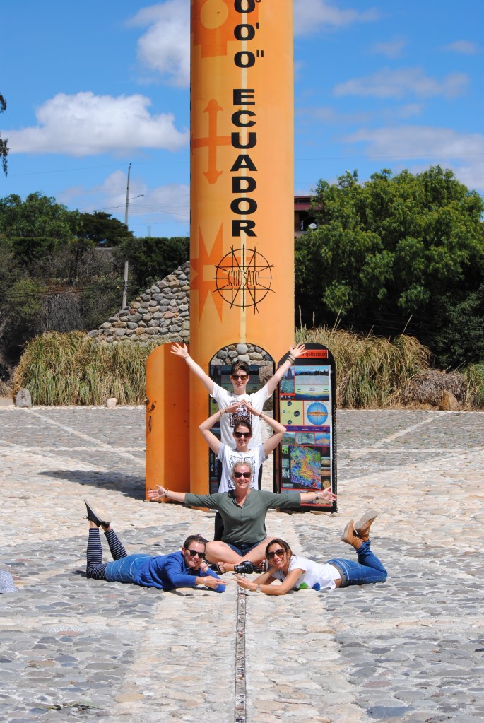 Visiting the Equator with one of my tour groups!